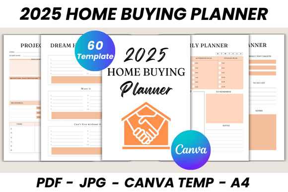 Download 2025 Home Buying Planner Canva Template - Template Collection
