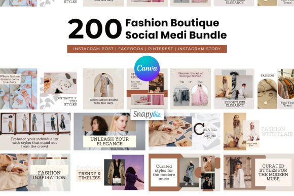 Download Fashion Canva Social Media Templates - Premium Resources